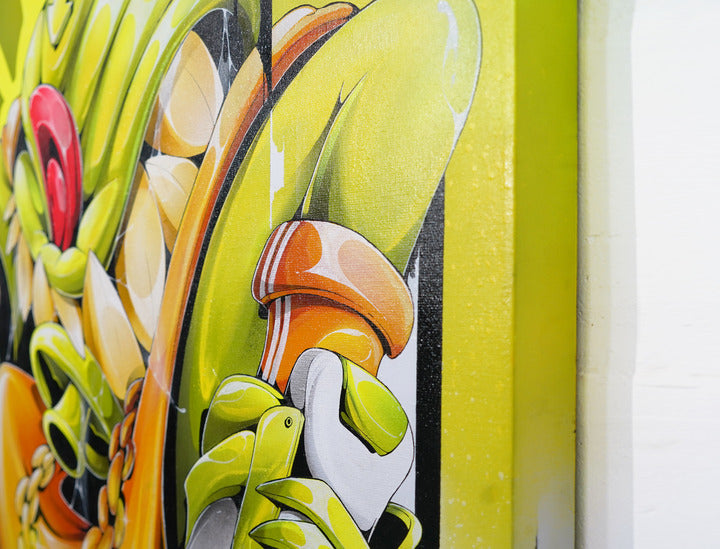 Hoops Hustle - Canvas Painting